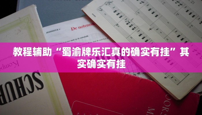 教程辅助“蜀渝牌乐汇真的确实有挂”其实确实有挂