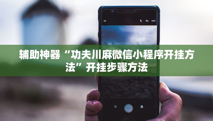 辅助神器“功夫川麻微信小程序开挂方法”开挂步骤方法