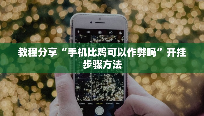 教程分享“手机比鸡可以作弊吗”开挂步骤方法 教程分享“手机比鸡可以作弊吗”开挂步骤方法