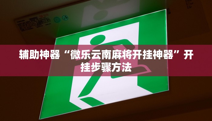 辅助神器“微乐云南麻将开挂神器”开挂步骤方法 辅助神器“微乐云南麻将开挂神器”开挂步骤方法